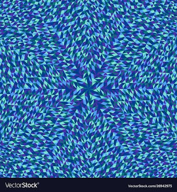 Hypnotic abstract geometrical polygonal pattern vector image