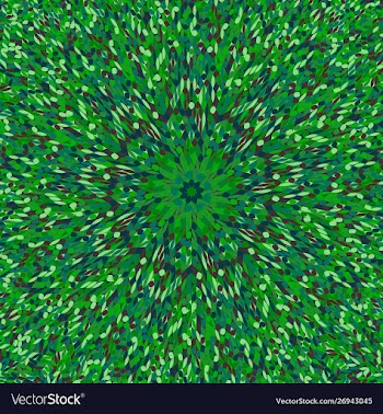 Hypnotic abstract geometrical tiled mosaic flower vector image