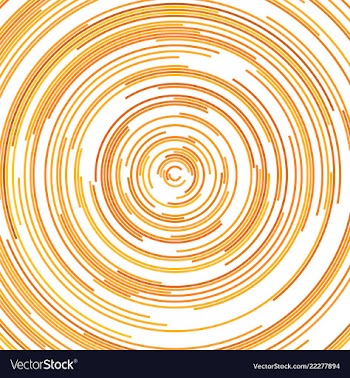Hypnotic abstract half circle background vector image