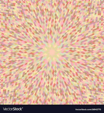 Hypnotic colorful abstract circular burst pattern vector image