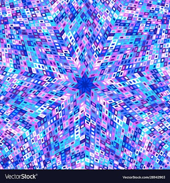 Hypnotic colorful abstract circular burst pattern vector image