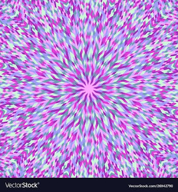 Hypnotic colorful abstract circular tile mosaic vector image