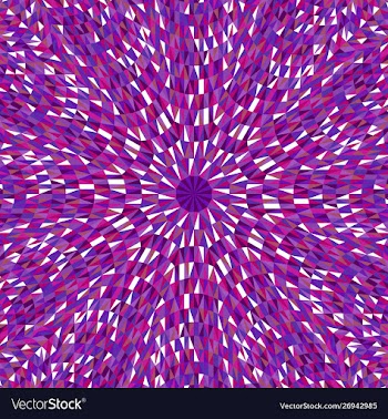 Hypnotic colorful abstract dynamic radial pattern vector image