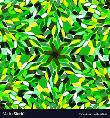Hypnotic colorful abstract round flower mosaic vector image