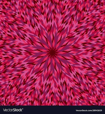 Hypnotic colorful abstract round tiled mosaic vector image