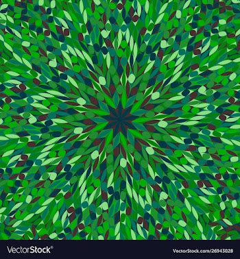 Hypnotic colorful abstract tiled flower mosaic vector image