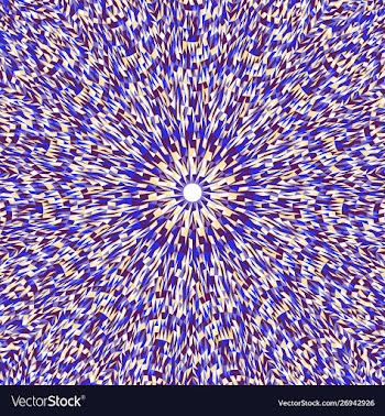 Hypnotic colorful circular burst pattern mosaic vector image