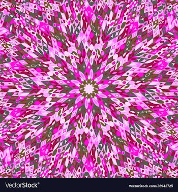 Hypnotic colorful dynamic tiled pattern mosaic vector image