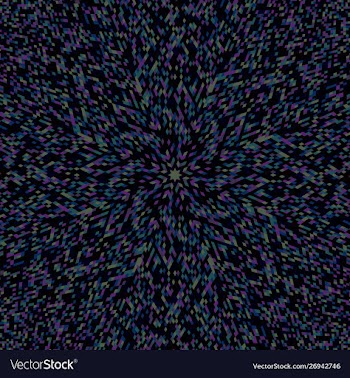 Hypnotic colorful geometrical circular burst vector image