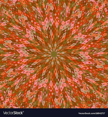 Hypnotic dynamic abstract radial pattern vector image