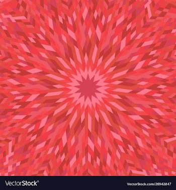 Hypnotic dynamic abstract radial pattern vector image