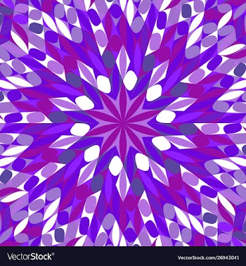 Hypnotic dynamic abstract round pattern mosaic vector image