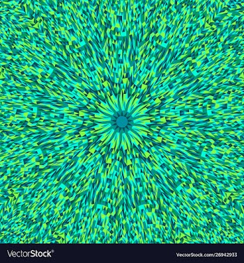 Hypnotic dynamic circular tiled pattern mosaic vector image
