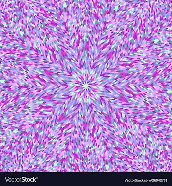 Hypnotic dynamic colorful round tiled pattern vector image
