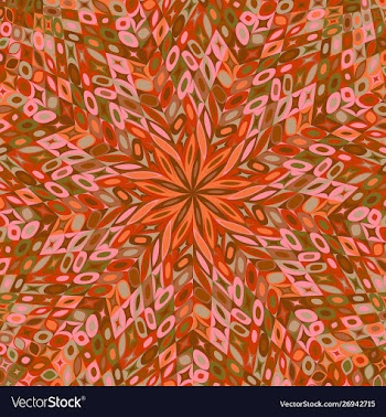 Hypnotic dynamic geometrical abstract radial vector image