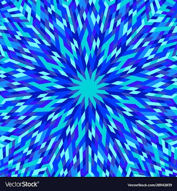 Hypnotic dynamic geometrical abstract radial vector image