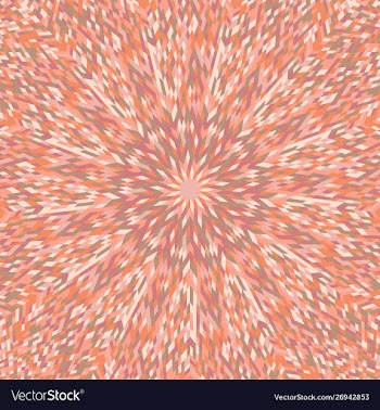 Hypnotic dynamic round tile mosaic pattern vector image