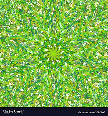 Hypnotic geometrical abstract tiled mosaic vector image