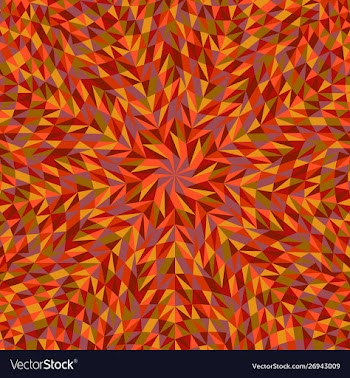 Hypnotic geometrical circular tile pattern mosaic vector image