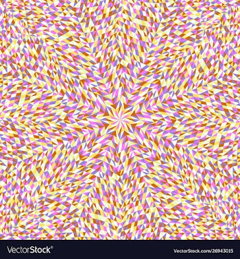 Hypnotic geometrical circular tiled pattern vector image