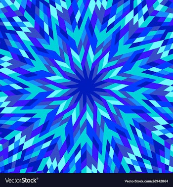Hypnotic geometrical colorful circular burst vector image