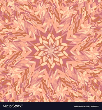 Hypnotic geometrical dynamic abstract tiled vector image