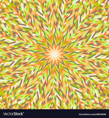 Hypnotic geometrical dynamic circular pattern vector image