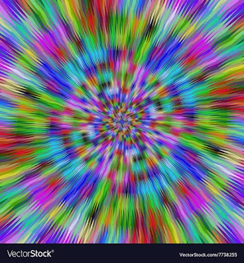 Hypnotic vibrant colors vector image