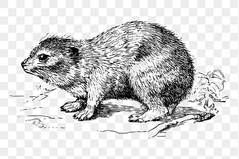 Hyrax png sticker, vintage animal | Free PNG - rawpixel