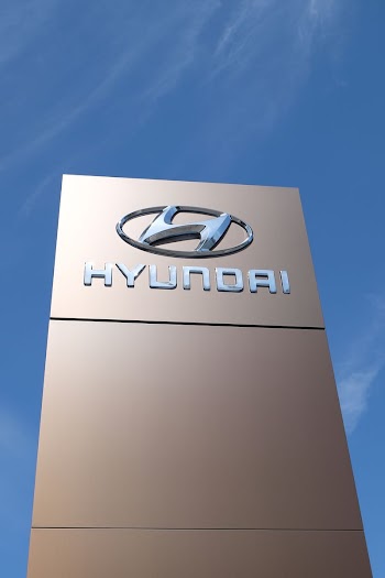 Hyundai logo and name outside | Free Photo - rawpixel