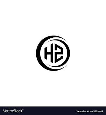hz letter type logo design template