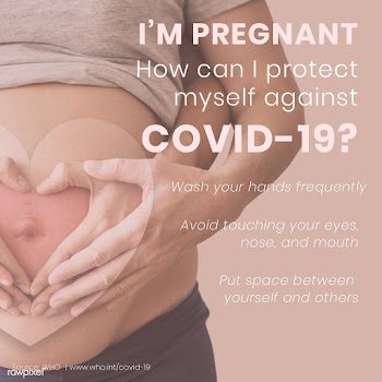 I'm pregnant how can I protect myself against COVID-19 social temp.. | Free  illustration - 2323123