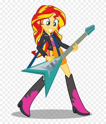 I Also Play Guitar By Seahawk270 - Equestria Girls And Sunset Shimer