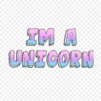 I Am a Unicorn! Text Portable Network Graphics Word - unicorn 