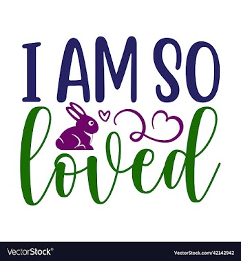 i am so loved bunny silhouette