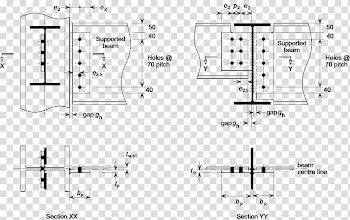 I-beam Steel frame Framing, column transparent background PNG clipart