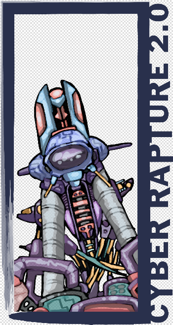 I Drew A Cool Looking Robot And Wanted To Put Some Clipart - Full ...