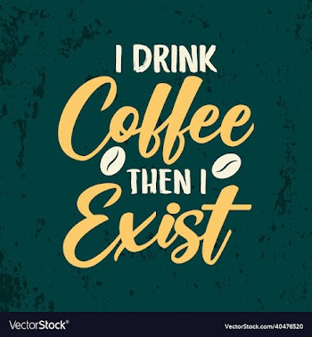 i drink coffee then exist lettering coffee shirt