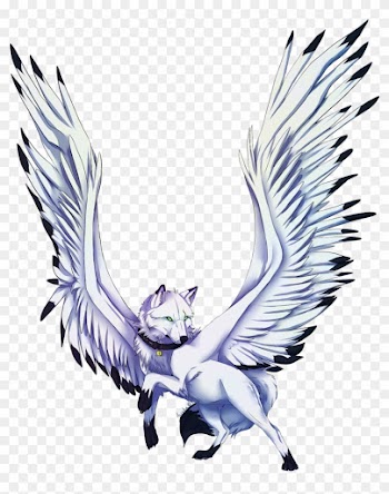 I-explore Ang Fantasy Art, Couples, At Higit Pa - Anime Wolf With Wings