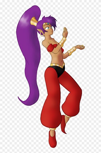 I Felt Like Drawing Shantae Pondering On How Best To - Cartoon