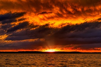 I have never seen a sunset like this before. The day's storms ended just in time for the clouds to break and unleash quite the show. What a great way to spend a Sunday evening!