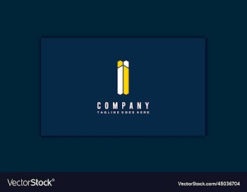 i ii letter logo design template