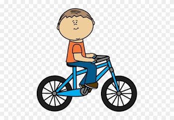 I Learn To Ride A Bike Without Training Wheels - Girl On Bike Clipart