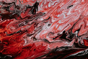 I let the pain flow down the canvas.
