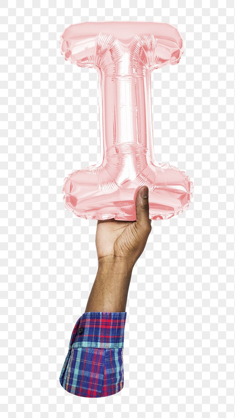 I letter balloon png sticker, | Free PNG - rawpixel