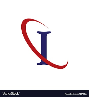 i letter logo template