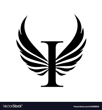 i letter logo template