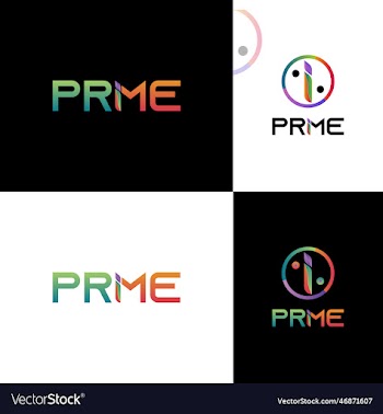 i letter logo template