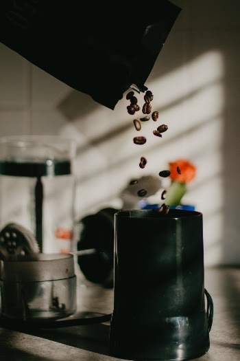 I like this coffee bean photo more than the other