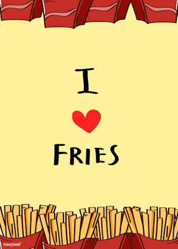 I love fries | Free stock vector - 1187095